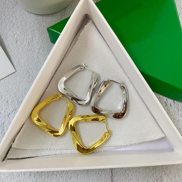 

dangle & chandelier 2021 fashion simple gold silver colour rectangular geometric earrings for women brand jewelry designer party runway tren