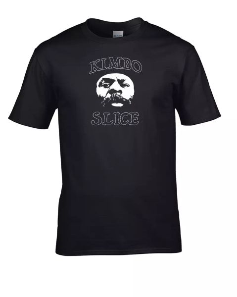 

kimbo slice street fighting legend- men's t-shirt, White;black