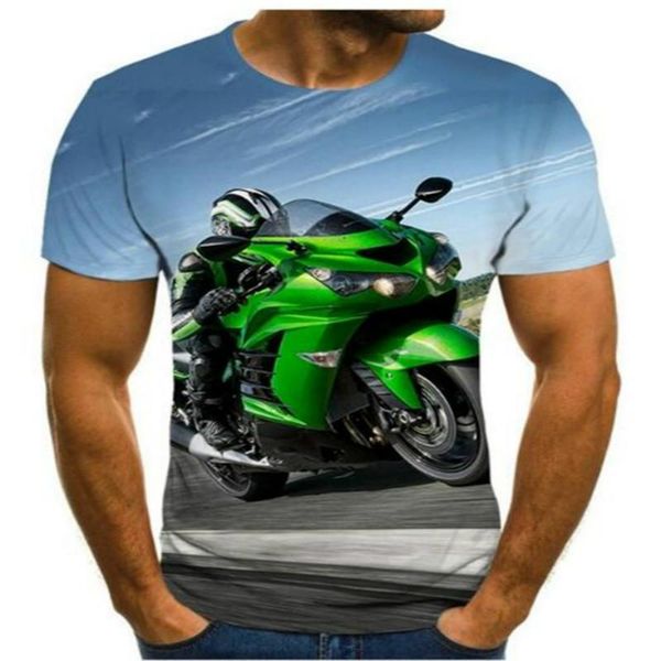 

t-shirts boy girl 3d cartoon printing polyester printed funny graphic shirt punk style street anime o-neck t-shirt hip hop clothing, Blue