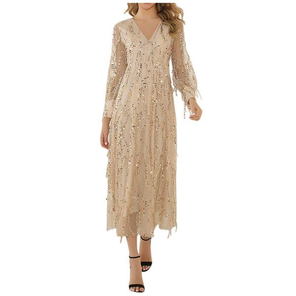 

casual dresses christmas dress women's dashiki tassel sequins robe africaine femme daily evening party african for women #t2g, Black;gray