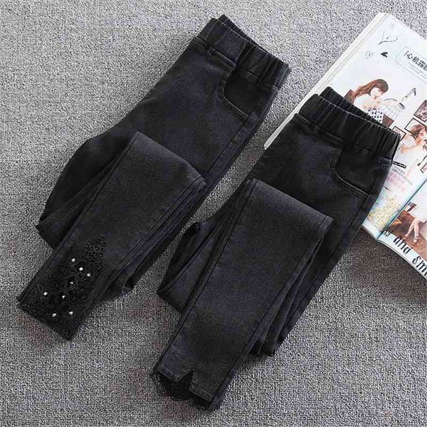 

plus size 5xl seamless womens leggings high waist warm jeans autumn and winter elastic jeggings pants black leggins stretch