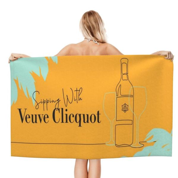 

towel veuve clicquot champagne beach towels, xl bath personalized design, sand cloud luxury towels_dgf01