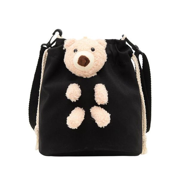 

cute small bag female 2021 japanese fashion bear shoulder casual girl children bucket cross body