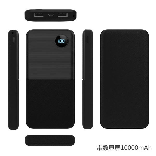 

fast charging screen digital display power bank 10000mah battery for iphone