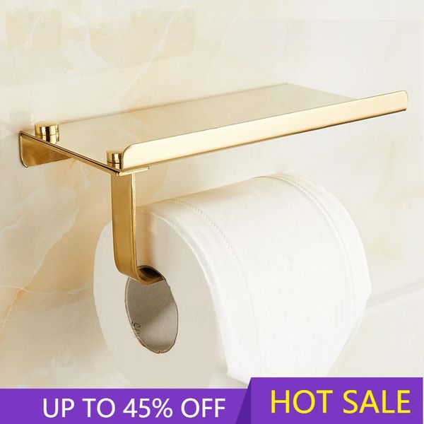 

toilet paper holders stainless steel holder with phone shelf, bathroom tissue roll