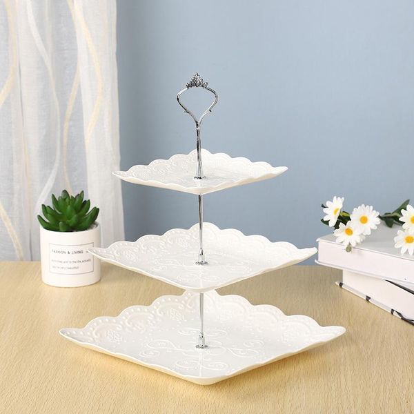 

tier cake stand afternoon tea wedding plates party tableware bakeware plastic tray display rack decorating tools other festive & supplies