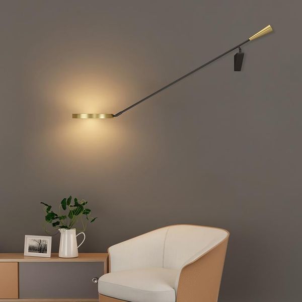 

wall lamp adjustable direction modern led bedroom bedside nordic simple style living room background decor light