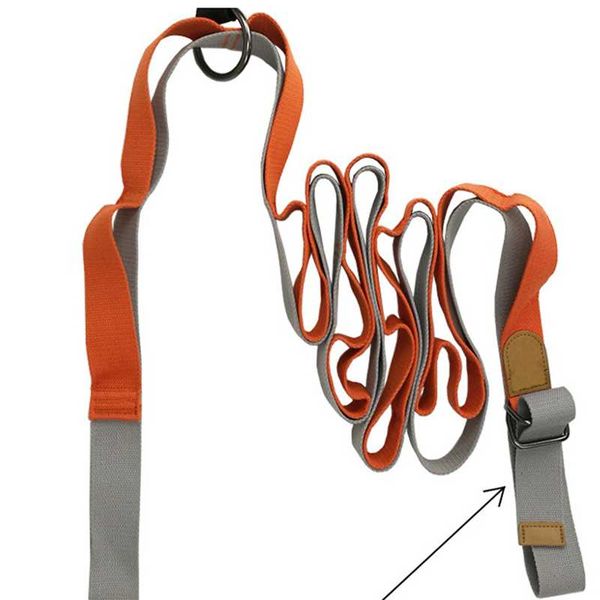 

huanwei high performance cotton yoga dance strap exercise belt with loops leg stretching band resistance bands