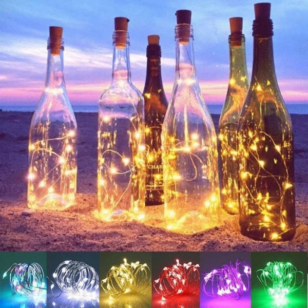 

christmas party decor ornament led light string for wine ser xmas halloween dinner solar energy home bar decoration