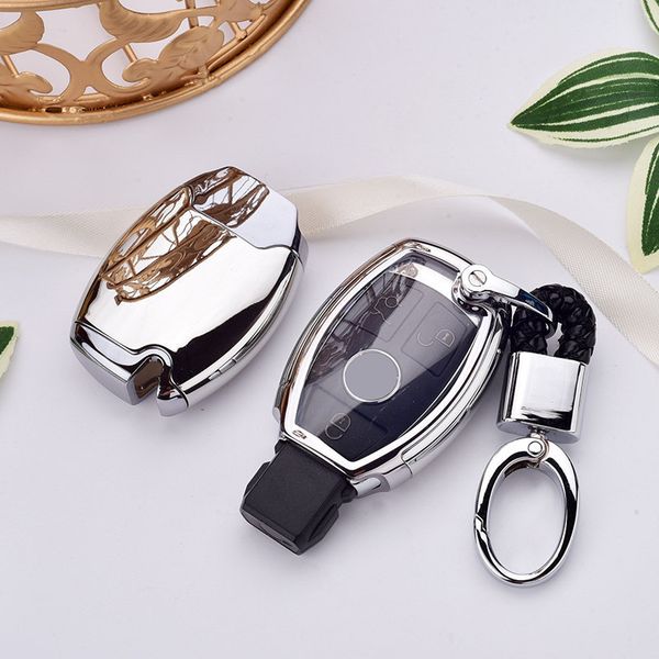 

tpu key case cover key case protective shell holder fit for mercedes benz w204 w205 w212 c e s gla key cover case