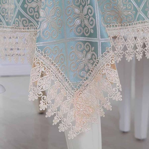 

embroidered cloth table simple rural lace rectangular tea small cover