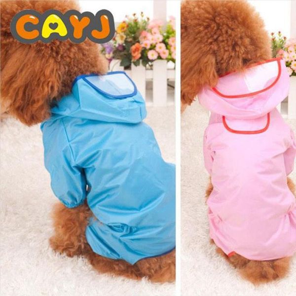 

dog apparel pet raincoat full size teddy golden retriever summer poncho coat four-legged