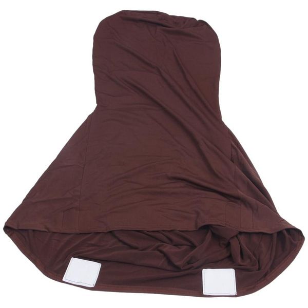 

chair covers elegant stretch strap-bi-elastic cover made of elastane for banquet hall (coffee brown)