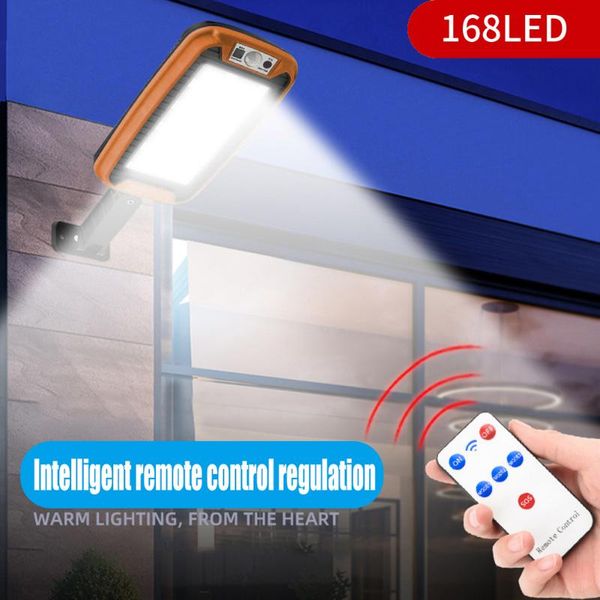 

solar lamps led light pir motion sensor garden wall outdoor street waterproof decorative lamp with remote control