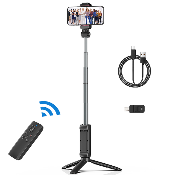 

ulanzi mt-40 wireless bluetooth selfie stick tripod foldable monopods universal for smartphone sports action camera