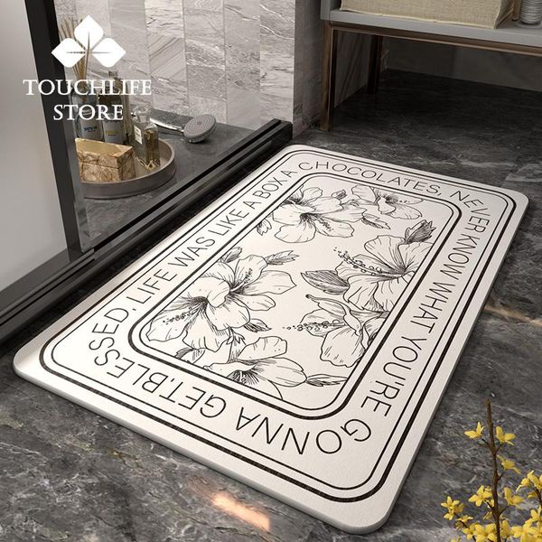 

bath mats 40x60cm highpurity diatom soil nordic bathroom mat fast absorbent quick dry carpet moistureproof home entrance door rug