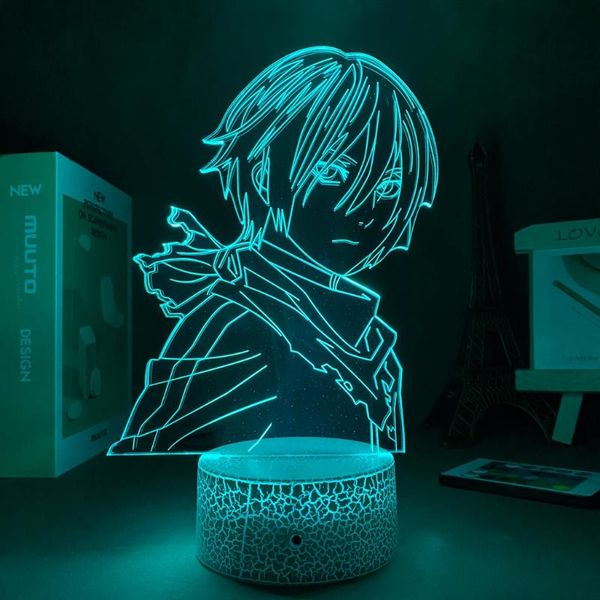 

night lights 3d lamp anime noragami yato figure led light for bedroom decor brithday gift manga motion sensor