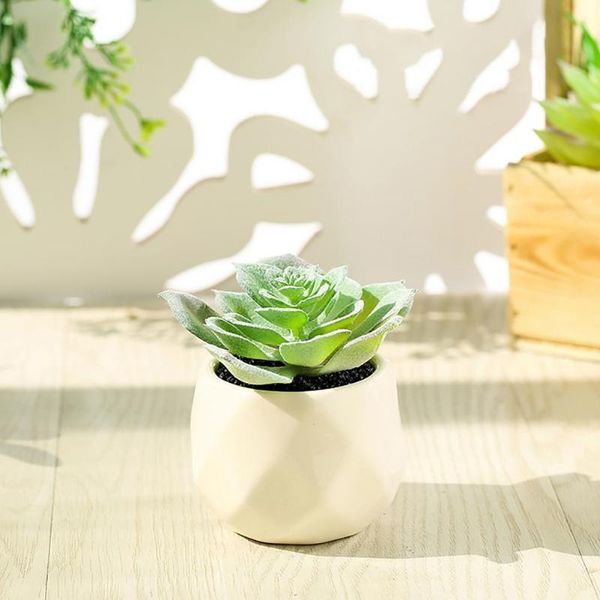 

decorative flowers & wreaths artificial multilayer succulent plant bonsai simulation green plants flower home room leisure decor art with po