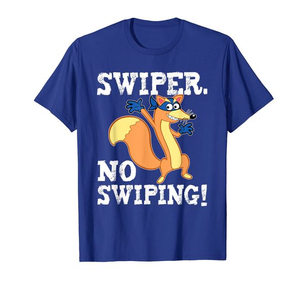 

swiper no swiping tshirt funny fox gift, White;black
