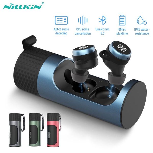 

true wireless earbuds nillkin 5.0 earphones with mic cvc noise bluetooth headset qualcomm chip earphone ipx5 water proof headphones &