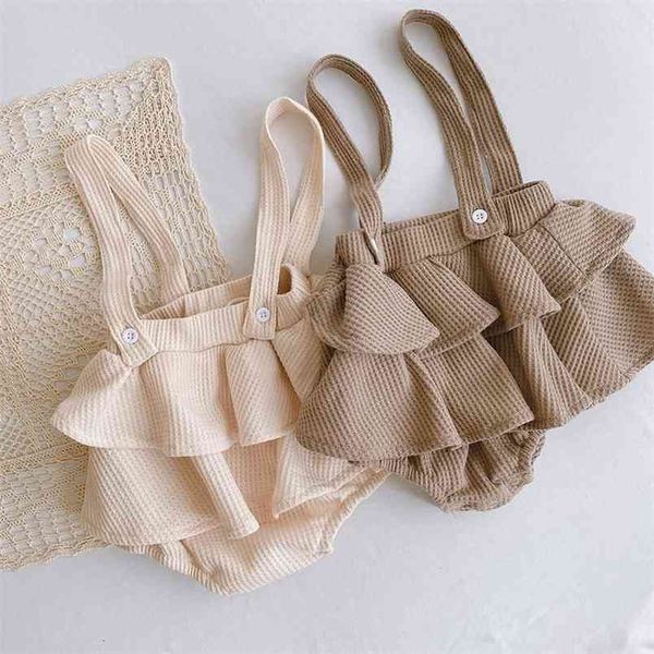 

baby pants spring autumn cute suspenders boy romper frills kid clothes toddlers clothing girl 210528, Blue