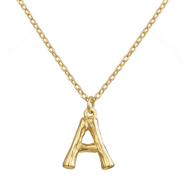 

pendant necklaces fashion cute minimalist initial letter for women vintage a-z necklace gold chain chokers custom jewelry, Silver