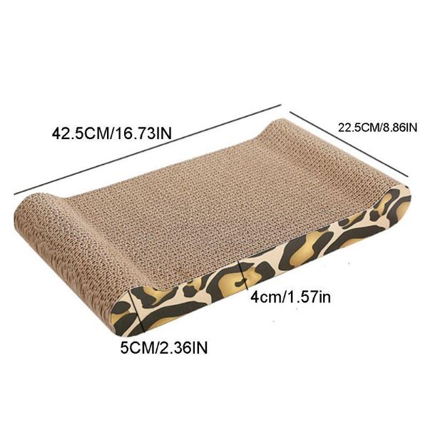 

cat toys sofa design scratching corrugated board toy scratcher bed pad reversible lounger leopard print durabble e8bd