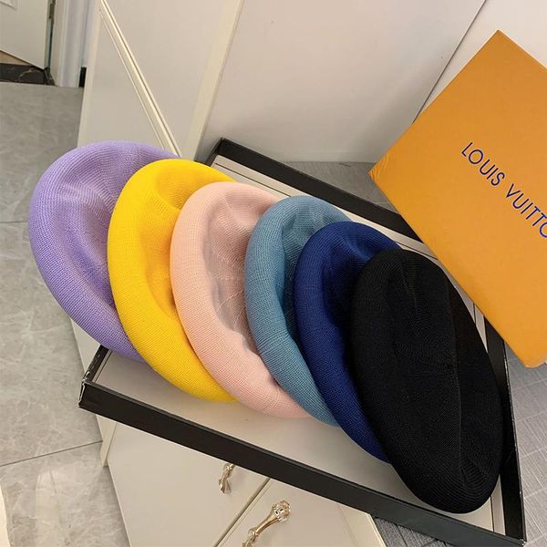 

beanies femal beret spring summer ice painter cap girl lovely tide wild pumpkin hat fairy