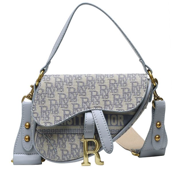 

saddle women's new fashion letter printing small mobile phone leisure simple messenger bag purses sale