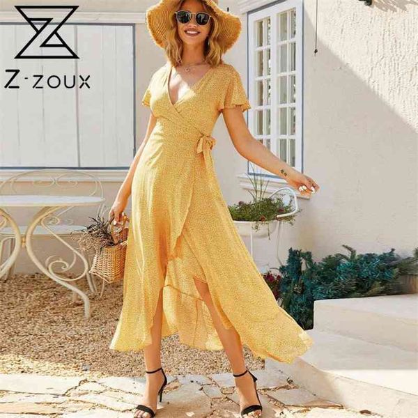 

women dress bandage v-neck asymmetry printing es short sleeve plus size long flowers summer 210524, Black;gray