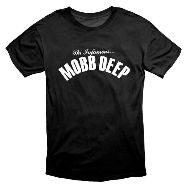 

Mobb Deep The Infamous White Print Hip Hop T Shirt Black, White;black