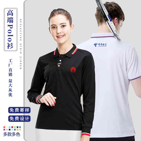

guangzhou polo lapel short sve cotton t- group class drs cultural shirt embroidery, White;black