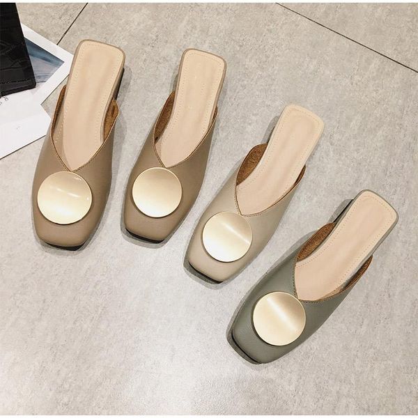

dress shoes woman slip on female drop women leather low heel ladies wooden ballet square toe shallow buckle brand pumps, Black