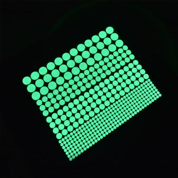 

wall stickers diy art bedroom children room solid easy apply pvc luminous round dots home decor