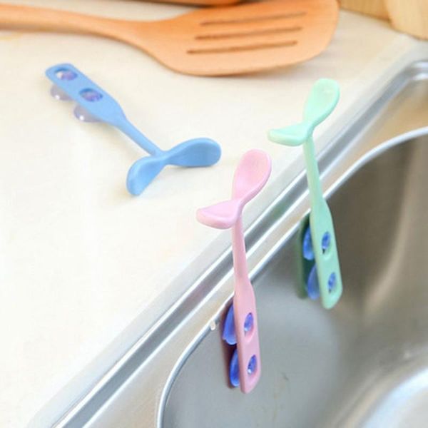 

kitchen storage & organization holder organizer bean sprouts stick plastic sink suction cup bracket spoon chopstick drain rack cooking shelf