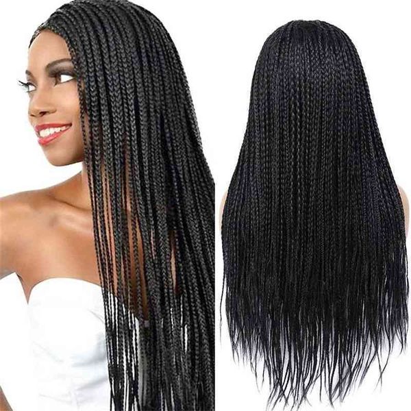 

chemical wig braid long fiber headgear baby hair lace wig, Black