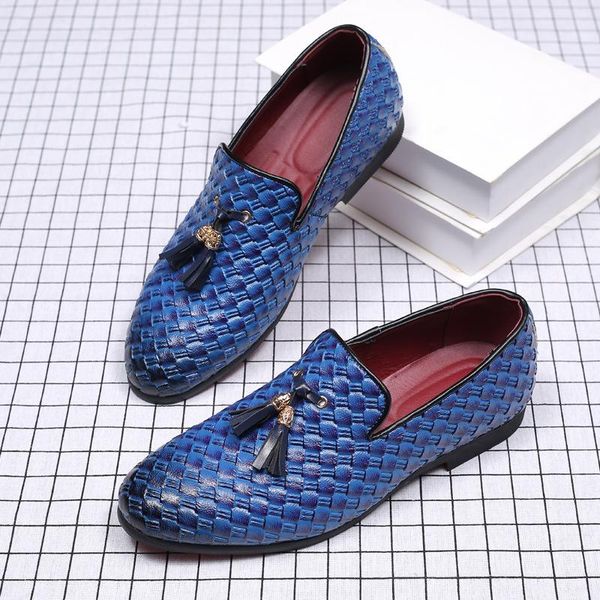 

dress shoes 2021 fashion tassel formal men loafers italian wedding arrival leather, Black
