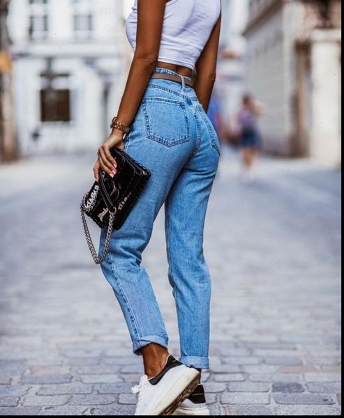 

fashion trend zomer wens womens jean stijl casual slanke broek vrouwen, Blue