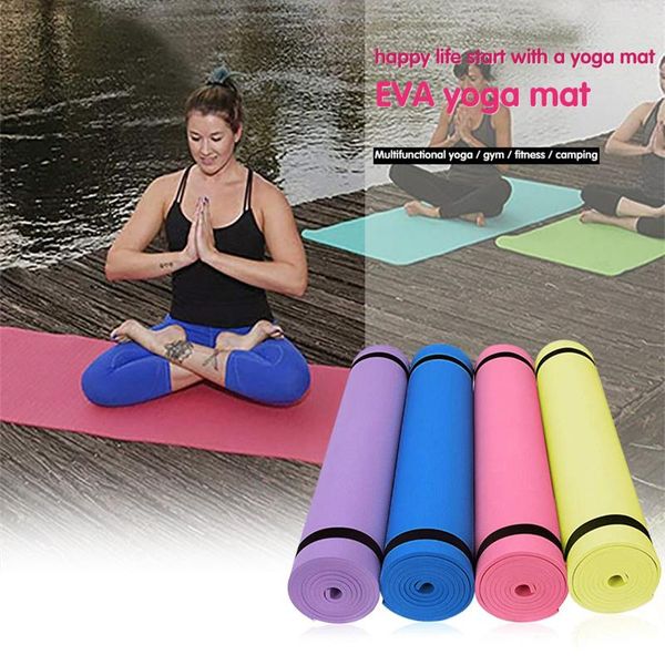 

thick durable yoga mat non-slip exercise fitness pad mats