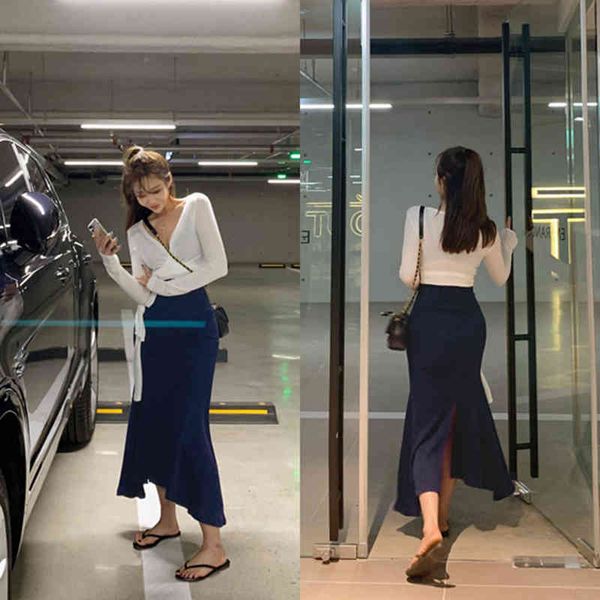 

skirt women's high waist korean street clothing, large elegant long skirt, plain color, harajuku, japan, autumn and winter, 2021 style, Black