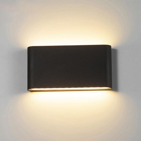 

wall sconce aluminum waterproof lamps, outdoor indoor up/down lights -12w / 6w, black white, warm /white light lamps