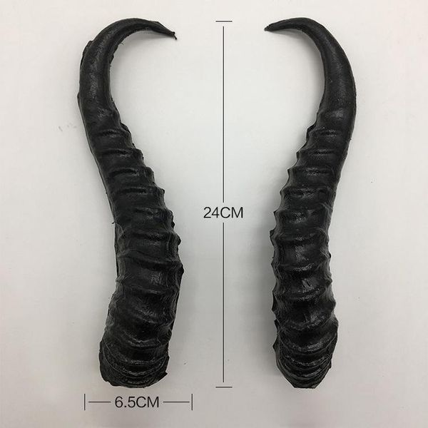 

party masks anime black simulation plastic goat diy cosplay headband sheep horn artificial christmas costume