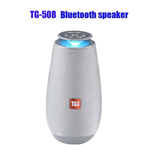 

mini speakers tg-508 bluetooth speaker brand led outdoor portable wireless sound column subwoofer dual support voice call tf card