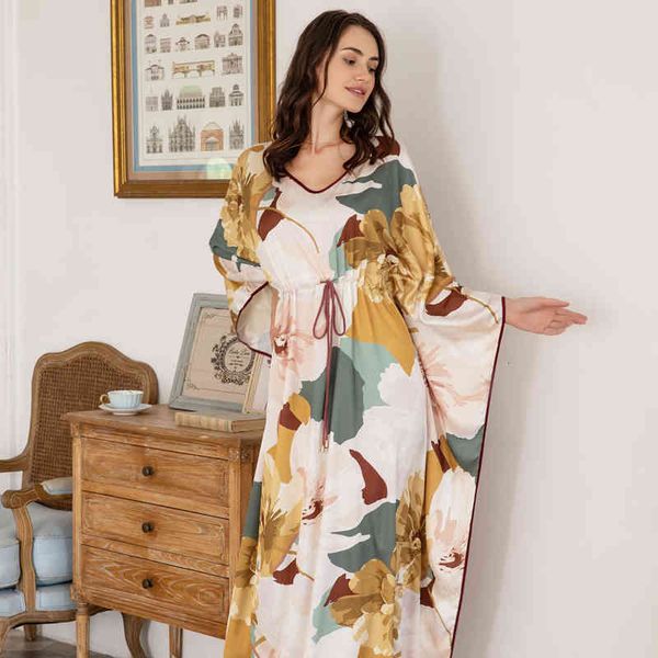 

women's sleepwear nightgown loose lady fashion long satin itiz, Black;red