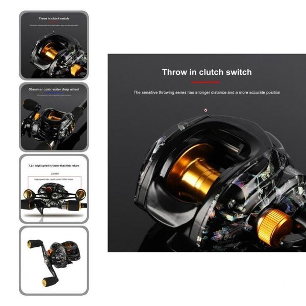 

baitcasting reels fishing reel sturdy construction great anti-deform 7.2:1 high-speed angling spinning