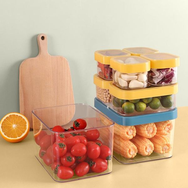 

storage box fruit vegetable container sealed tank plastic transparency bin home refrigerator bottles & jars