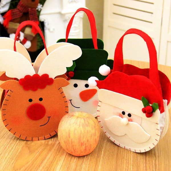 

christmas decorations gift santa sacks bags 1pcs candy cookies pouch accessories de navidad 2021,q1