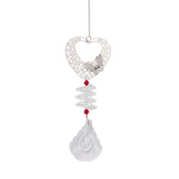 

garden decorations crystal lamp pendant decor metal heart pretty