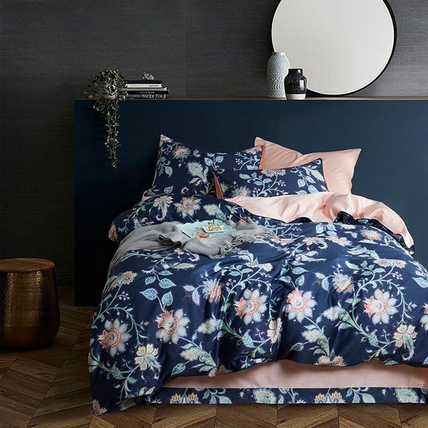 

bedding sets luxury egypt cotton colourful flowers printed set silky soft duvet cover bed sheet pillowcases king 4pcs size