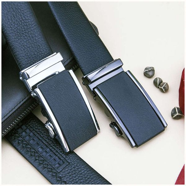 

belt straight men's business casual versatile quality belt, Black;brown